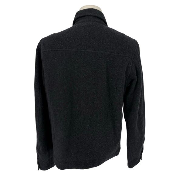 Vintage Late 1990s Abercrombie & Fitch Wool Coat Men's L Grey Full Zip Outdoors - Picture 3 of 7